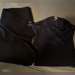 🍭2for1 Price🦊Hue Black Leggings XS +90degree Navy leggings  XS/S